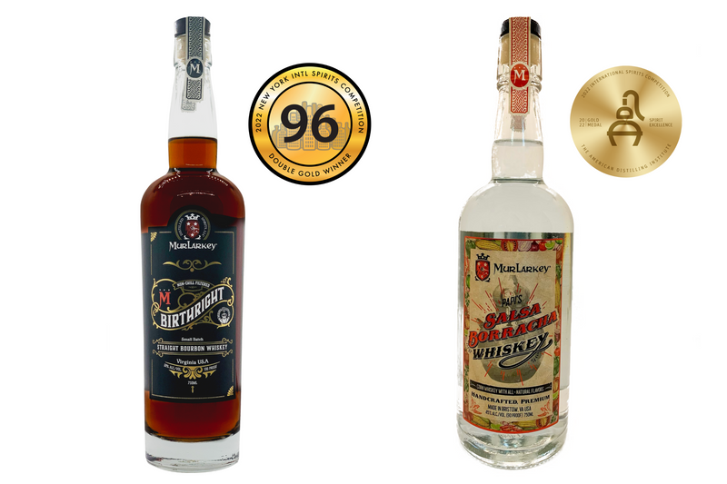 MURLARKEY'S ALCHEMY CONTINUES - FIRST STRAIGHT BOURBON RELEASE TAKES DOUBLE GOLD AT NYISC, WHILE SALSA BORRACHA WHISKEY TAKES GOLD AT ADI