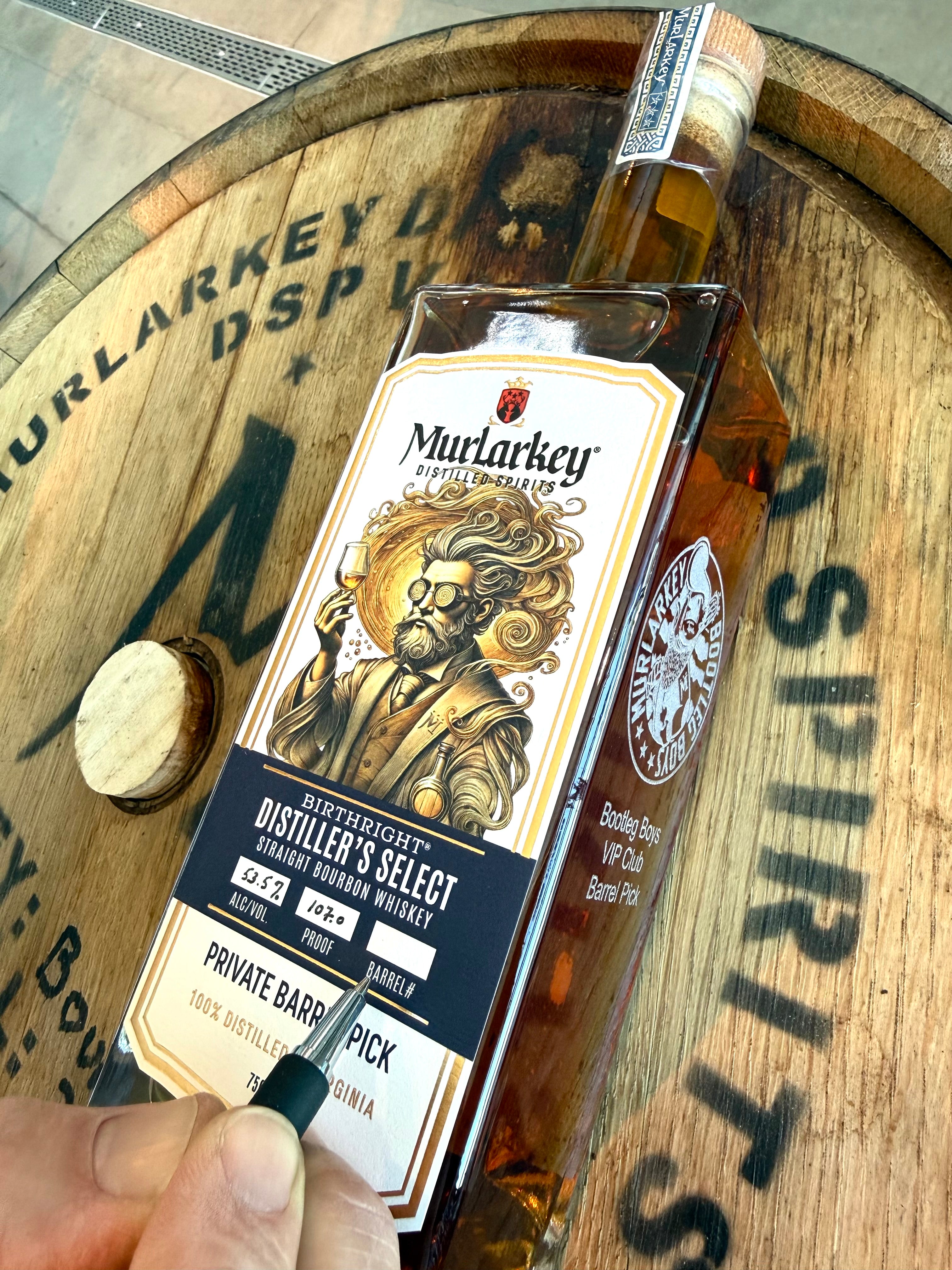 Birthright Distillers Select - Bootleg Boys VIP Club Barrel Pick